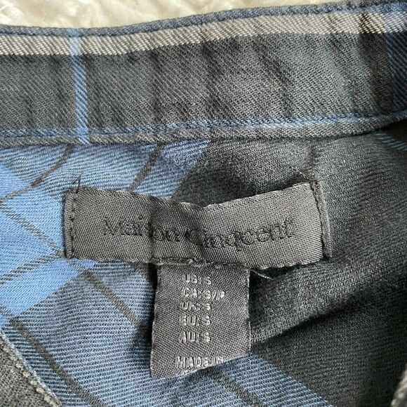 Anthropologie Western Plaid Ruffle Button Down - Picture 3 of 5